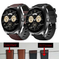 Correa De Reloj De Silicona Y Cuero 22mm Para Fossil Gen 6 Gen 5 LTE Gen 5E Gen 5 Carlyle Garrett Julianna Y Explorist HR Unisex - details 0
