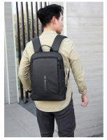 Mochila Impermeable Para Hombres Ultra Ligera Estilo Clásico Con Capa De Computadora De 15.6' Mochila De Hombro Suave Material Nylon Con Costuras Embossing - details 20