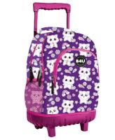 Mochila escolar con ruedas silenciosas, Trolley grande 44x36x24cm,mochila grande con doble compartimentos, Bolsillo frontal y lateral con red porta botella, Varios modelos, 45X35X22 CM - details 9