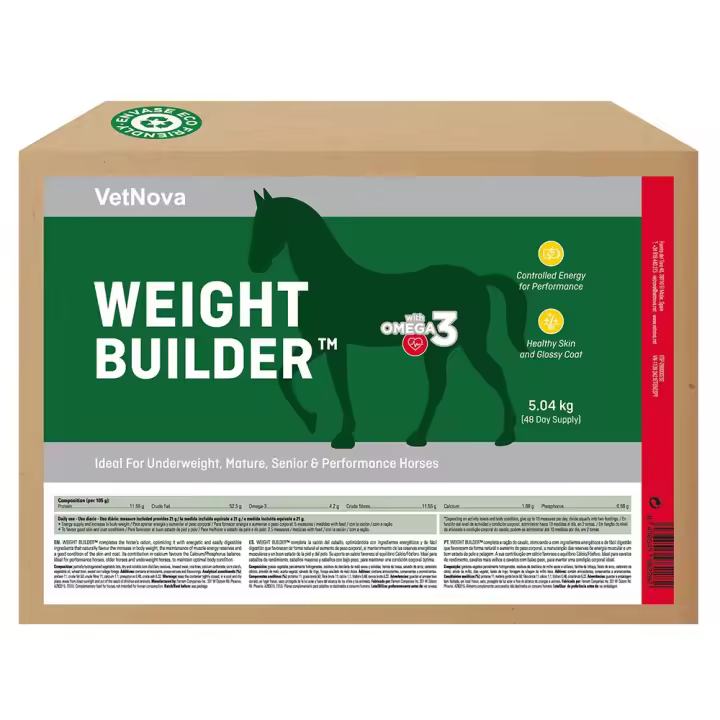 WEIGHT BUILDER™ 5,04 kg suplemento calórico para caballos Vetnova - 1