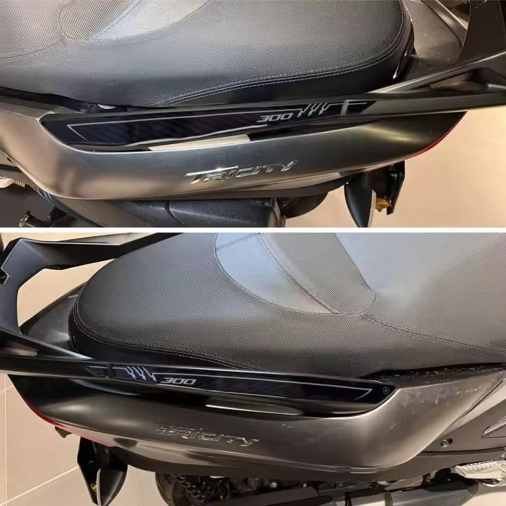 Pegatinas 3D Protecciones y Decoraciones Traseras Scooter para Manijas Pasajero versión con Top Case Compatible con Yamaha Tricity 300 2020-2023 - 1