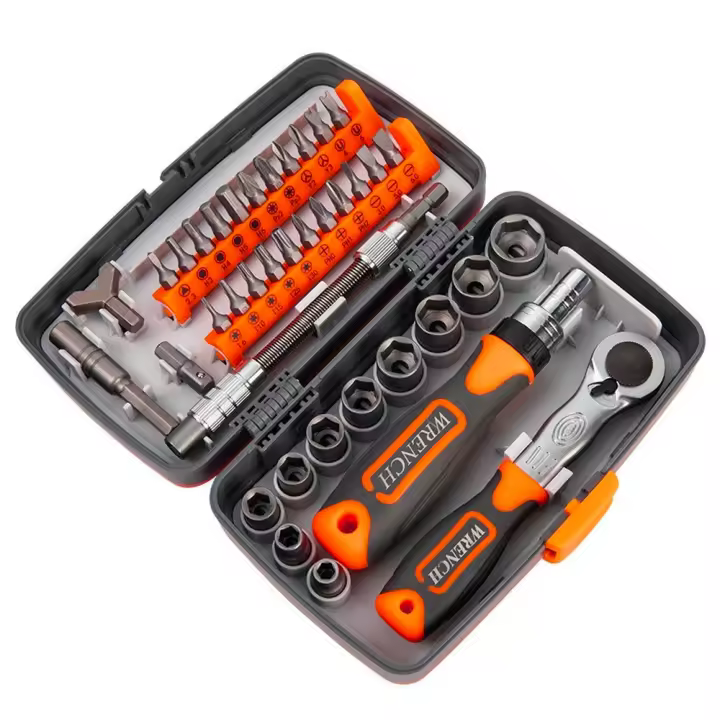 Juego De Destornilladores De Rodillo Para El Hogar Kit Magnético De Herramientas Combinadas Con Bits Y Torx Para Uso Doméstico - 1