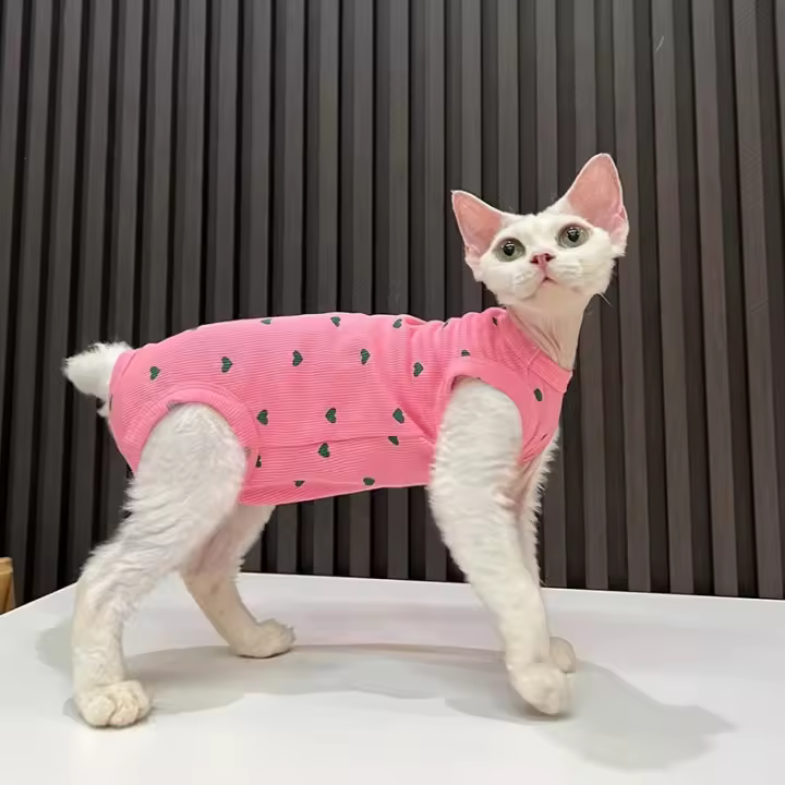 Ropa De Mascota Para Gato Sin Pelo Sphinx Y Devon Ropa Estirable Para Cuatro Patas Caliente Y Delgada Moda Para Todo El Año - 1