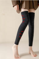 Calcetines Largos Sin Tobilleras De Punto Para Mujer Cubierta De Pie En Invierno Color Blanco Material Poliéster Y Spandex - details 5