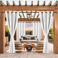 2PCS Cortina Exterior Impermeable Y UV-Prueba Para Jardín Adecuada Para Gazebo Instalación En Techo Material De Poliéster Clásico Estilo - details 16