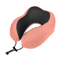 EasySpeed Almohada Cervical de Cuello Ergonómico 26x28x13 CM Forma U Para Viaje Coche Avión Tren Transpirable Rojo Rosa Verde - details 3
