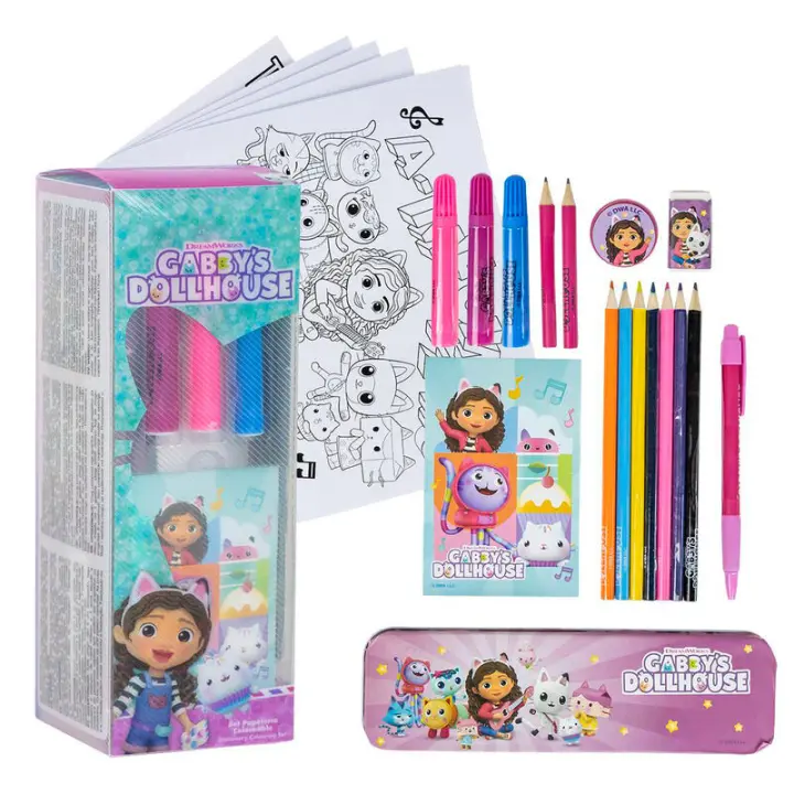 Set Papeleria Coloreable Gabby - 1