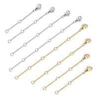 5pcs Cadenas De Extensión De Acero Inoxidable Con Cierre De Langosta Para Colgantes Y Pulseras 3-10cm Herramientas De Joyería DIY - details 6