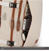 Mochila de viaje para avión para hombre y mujer, bolsa para ordenador portátil, equipaje de gran capacidad, mochilas multifuncionales expandibles para avión de negocios - details 11