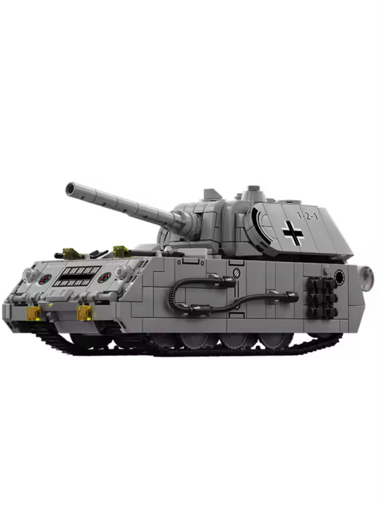 Bloques De Construcción Para Niños Modelo De Tanque Panzerkampfwagen VIII Maus De La Segunda Guerra Mundial WW2 Juguetes Educativos Para Adolescentes Y Adultos - 1
