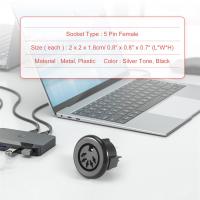 Adaptador de conector de Cable de teclado montado en Panel de enchufe DIN hembra de 5 pines - details 7