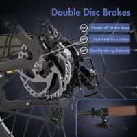 Bicicleta eléctrica de ciudad Fafrees F26 Pro de 26 pulgadas con cuadro bajito, bicicleta eléctrica 25 km/h, motor de 250 W, batería incorporada extraíble de 36 V 14.5 Ah, 7 velocidades Shimano, frenos de disco dobles, conectividad a aplicación - Dorado - details 5
