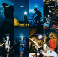 Linterna Frontal Recargable Con Sensor De Onda LED Tipo-C Para Camping Y Pesca Luz De Búsqueda Con Batería Integrada Impermeable 7 Modos De Iluminación - details 3