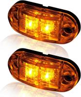 Luces de posición laterales LED de 10x2, 12/24 V, Luz Amarilla de advertencia para remolque, para camión, caravana, RV - details 0