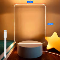 Tablero De Notas Creativo Con Luz Nocturna LED USB Tablero De Mensajes Luz De Navidad Con Pluma Regalo Para Niños Novia Decoración Luz Nocturna - details 2