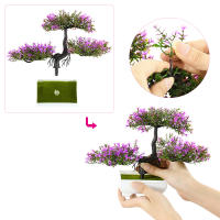 Pequeño Árbol Bonsái Artificial Verde En Maceta Flor Falsa Para Decoración De Habitaciones Casas Bodas Jardines Arreglo Ornamental - details 9