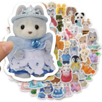 Calcomanías Decorativas De Skateboarding Y Equipaje Para Calico Critters Familiar Juguetes Adhesivos Manuales De Dibujos Animados Lindos Pack De 55/110/165 Pcs - details 2