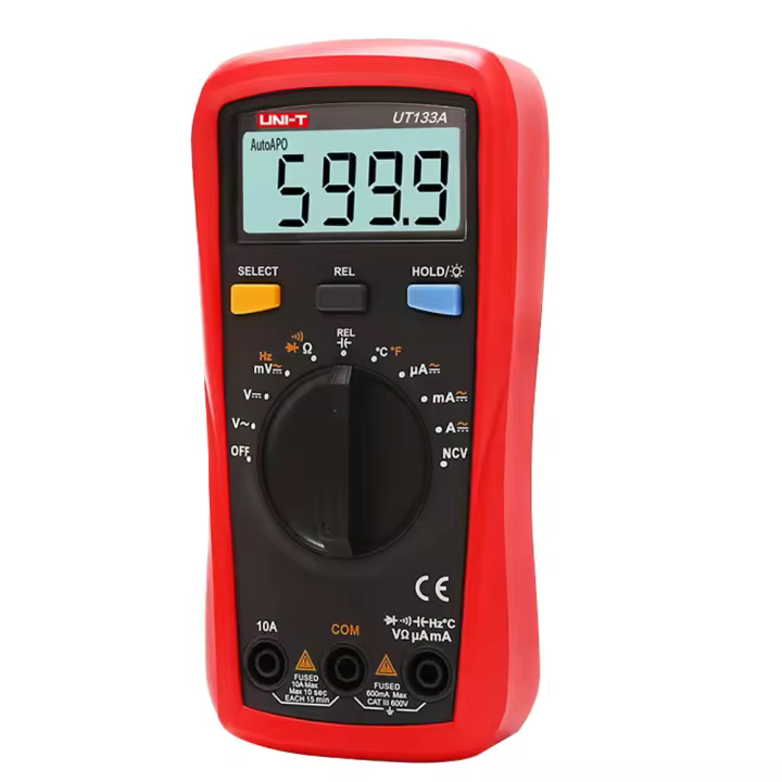 Multimetro Digital Autorango Ac/dc 10a 600v Uni-t Ut133a Ut133a - 1