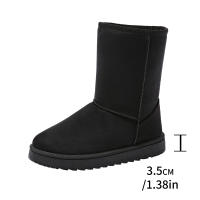 Botas De Nieve Para Mujer Talla Grande 44 Botines De Invierno Impermeables Y Cálidos Con Plataforma Casual Slip on 2024 Moda - details 11