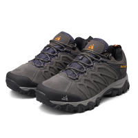 Zapatos De Senderismo De Cuero HIKEUP De Alta Calidad Duraderos Para Hombres Deportes Al Aire Libre Trekk Ing Subida Caza Zapatillas Respirables Talla True - details 15