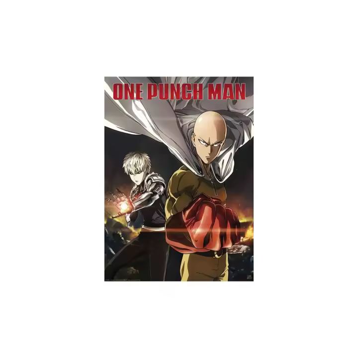 Detodoexpres - Póster Saitama y Genos - One Punch Man - 52x38cm - Arte de Pared - 1