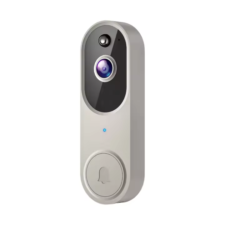 Timbre con Cámara y video para el hogar, intercomunicador inteligente with WiFi, Remote Monitoreo, reconocimiento humano, Visión Nocturna HD - 1