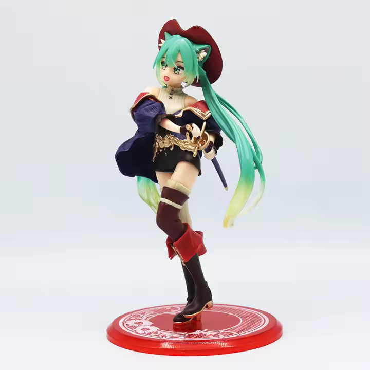 Figura De Anime Hatsune Miku De Fairy Tale Wonderland Adorno De Sailor Suit Para Niños Juguetes De Modelado Bandai PVC 19cm - 1