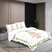 Juego De Cama Navideño 3 Piezas Con Patrón De Árbol De Navidad (1 Funda De Edredón + 2 Fundas De Almohada) Set De Ropa De Cama Suave Y Cómoda - details 3
