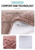 Alfombra De Piso De Terciopelo Grueso Y Cómoda Antideslizante Absorbedora De Agua Para Baño Dormitorio Sala De Estar Alfombra Para Interior - details 6
