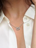 Pandora - Collar con Collar de corazón infinito brillante-Plata de Lei - details 0
