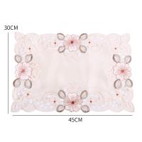Mantel Rectangular Bordado Con Flores Huecas Pastoral Tapete De Mesa De Tela De Poliéster Y Algodón Impermeable Y Resistente Al Aceite Para Hogar Y Bodas - details 12