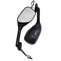 Espejo Retrovisor Para Motocicleta Con Luces LED Para SUZUKI GSXR 600 GSXR 750 GSXR 1000 K5 K6 K7 K8 K9 12V Accesorios De Manillar - details 4