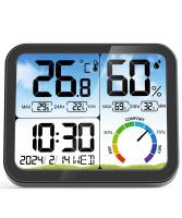 Medidor De Temperatura Y Humedad Digital LCD Estándar Y Colgante Para Interior Sensor De Humedad Estación Meteorológica Monitor De Clima - details 12