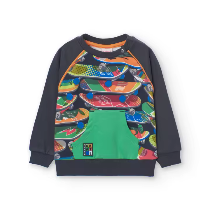 Sudadera felpa de bebé niño -BCI - 1