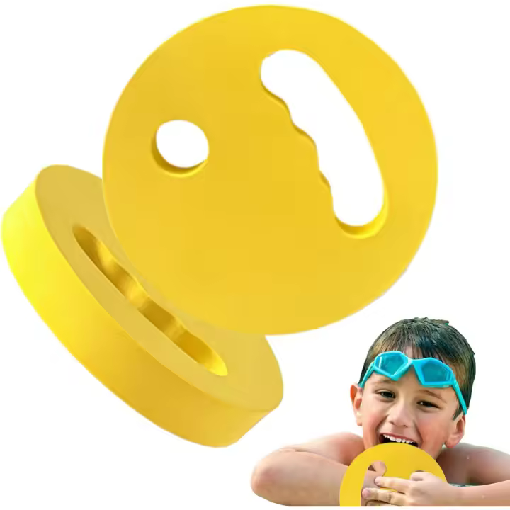Discos de entrenamiento acuático | 2 mancuernas flotantes de espuma para entrenamiento acuático, agarre ergonómico, equipo de ejercicio para principiantes, jóvenes, adolescentes, niños, mujeres y - 1