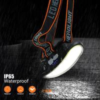 Linterna Frontal KX-310 COB+LED Recargable Por USB Con Batería Integrada De 1200MaH Para Pesca Y Camping Luz De Escenario 180° Ángulo De Haz - details 10