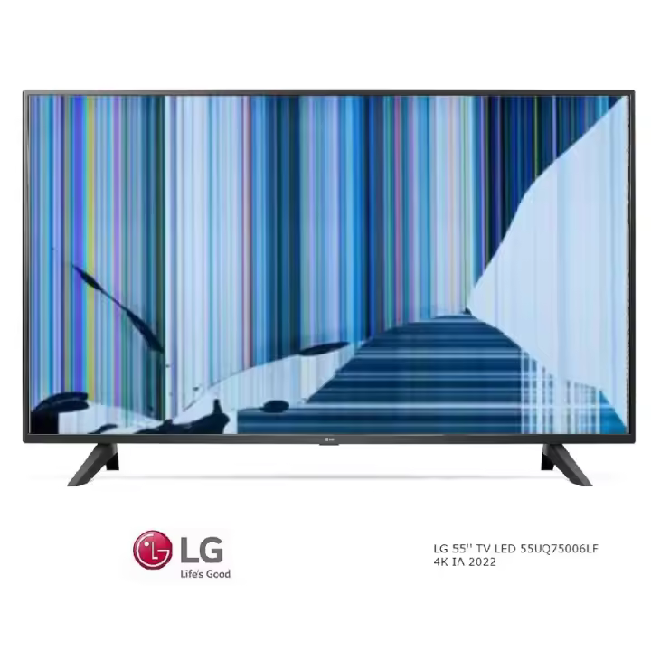 LG 55UQ75006LF NUEVO, Con pantalla - panel rota, para despiece. SIN MANDO A DISTANCIA. - 1