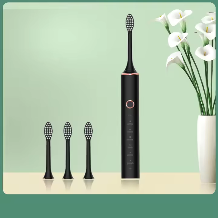Cepillo De Dientes Eléctrico Sonic N100 Para Adultos Con Timer Y Cargador USB Recargable Conjunto De Cabezales De Reemplazo 6 Modos De Limpieza - 1