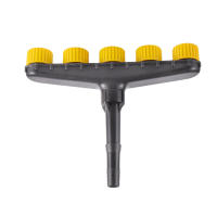 Atomizador De Gran Flujo Para Jardín Y Agricultura Regadío Ajustable Herramienta De Riego Para Pasto Y Vegetales 3/4/5/6 Maneras Tamaño 20*27.5cm Color Amarillo+ Negro - details 10