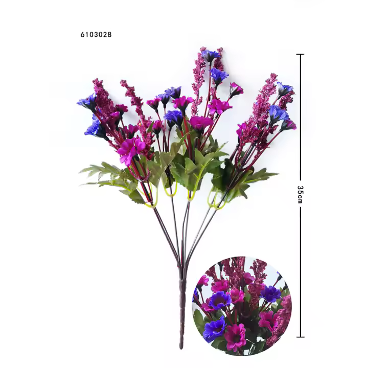 RAMO MINI GIRASOL ARTIFICIAL 35CM 3PCS - 1