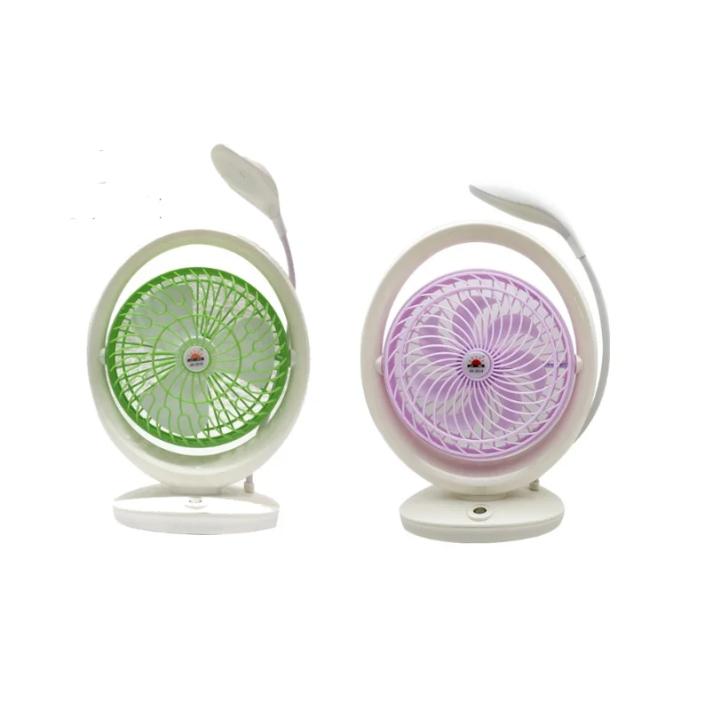 Mini Ventilador con Lampara LED. Recargable Por USB O Batería de Litio. Escritorio. Oficina. Home Office. Ligero… — oferta en Miravia