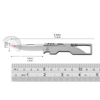 Cuchillo Multifuncional Plegable De Aleación De Titanio Con Llavero Arte De Papel Corte De Frutas Y Abrir Botellas Afilado - details 5
