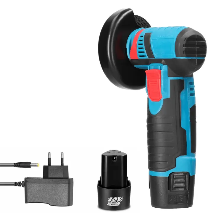 12V Mini Angle Grinder Household Rechargeable 19500RPM Cutting Machine Polishing Machine Electric Grinder Polishing Machine Power Tools - 1