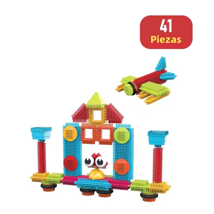 Juguetes De Bloques De Construcción DIY Para Niños Educativos Interactivos De Modelado Con Bloques Interconectables Para Niños Pequeños Asamblea Familiar - 1