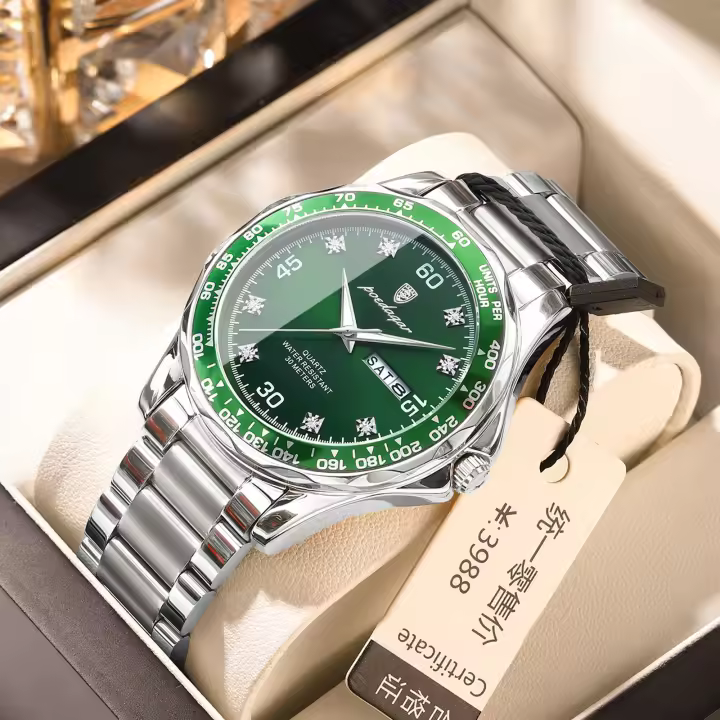Reloj de lujo para hombre, nuevo, resistente al agua, con correa de acero y cuarzo. - 1