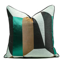 Cubierta De Cojín Moderna En Verde Arte Nórdico Para Sala De Estar Y Cama Estilo TWILL Poliéster/Celulosa Bordado Personalizado - details 2