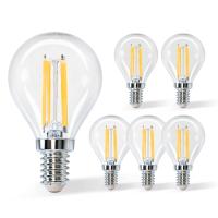 6 X Bombilla Led Vintage G45 4W/6W, Bombilla de filamento LED 470/640 lm, casquillo pequeñ E14, luz cálida 2700K, Bombilla Edison decorativo, Don Feliz - details 0