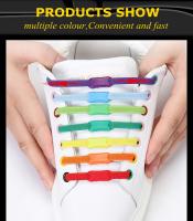 Par De Cordones Elásticos Para Zapatos Sin Amarrar 24 Colores Cuerda De Lazos Rápidos Para Niños Y Adultos Para Zapatillas - details 1