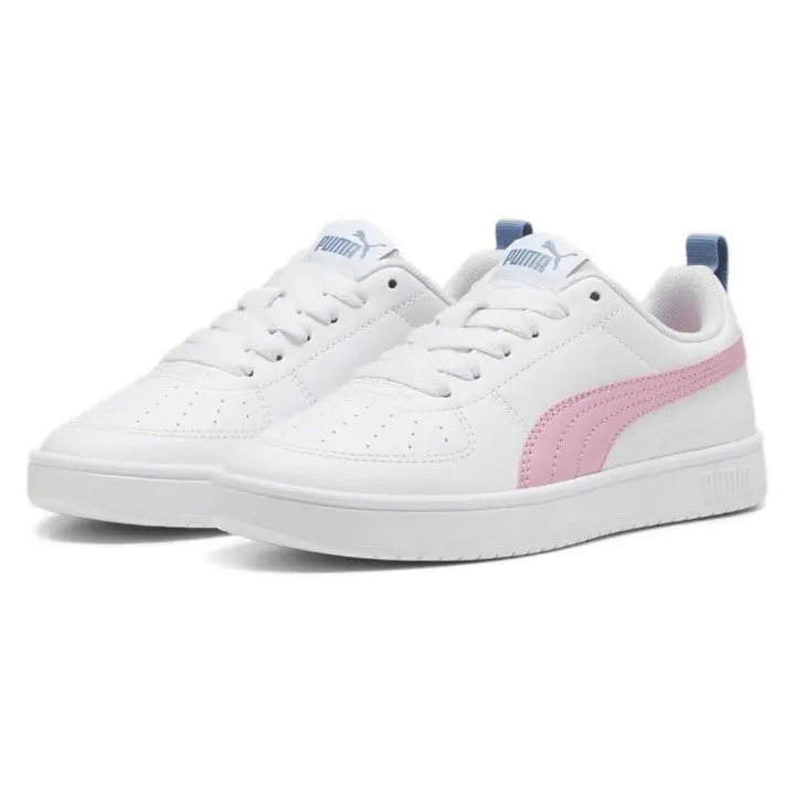 Puma, Rickie AC PS, Zapatillas, Sportwear, Cordones , Suela De Goma, Piel Sintetica, Niño, Blanco/Rosa, PU384311_28// - 1