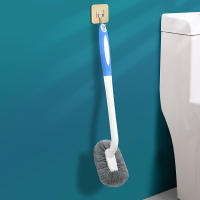 Cepillo De Limpieza Para Inodoro De Pared S-Curva Cabeza Flexible Accesorios De Limpieza Del Hogar Pelo Suave Herramientas De Limpieza - details 6